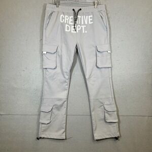GSTR Jogger Mens XL Gray Creative Dept Cargo Pants Streetwear Tactical Utility